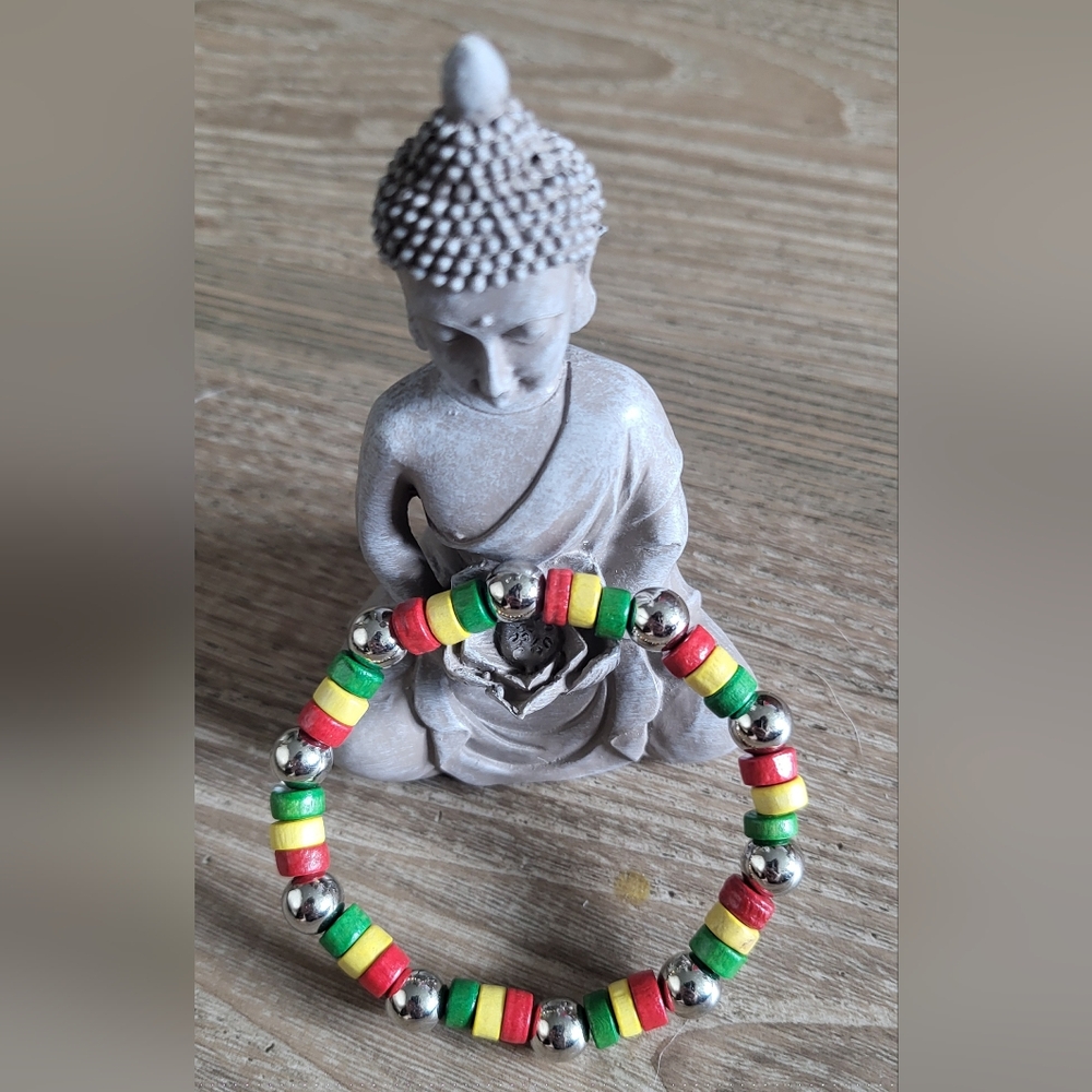 Handcrafted Wooden Beaded Bracelet